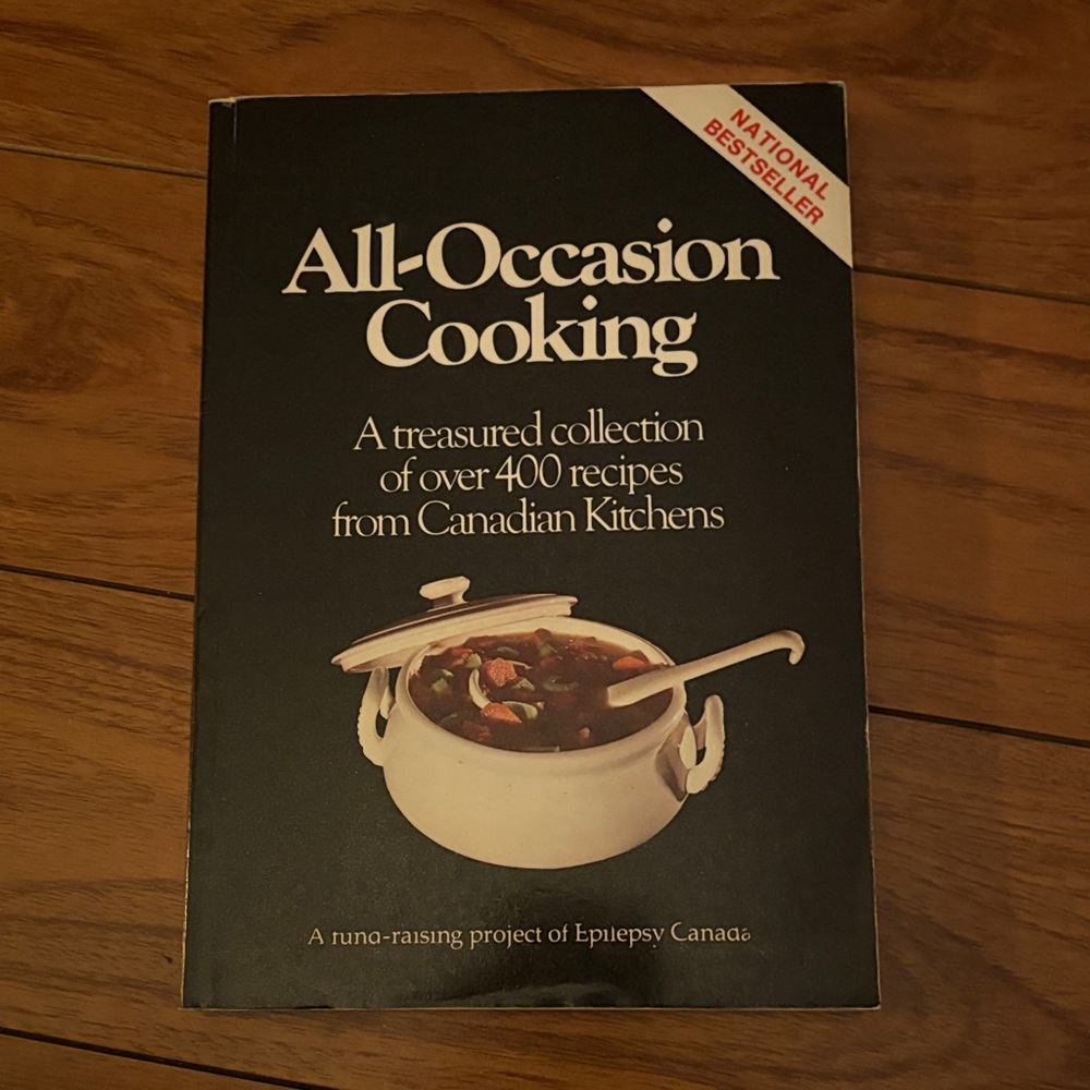 All-Occasion Cooking Book by - Black Cover